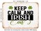 DECORATIVE METAL SIGN - Keep Calm and Irish On - Vintage Rusty Look